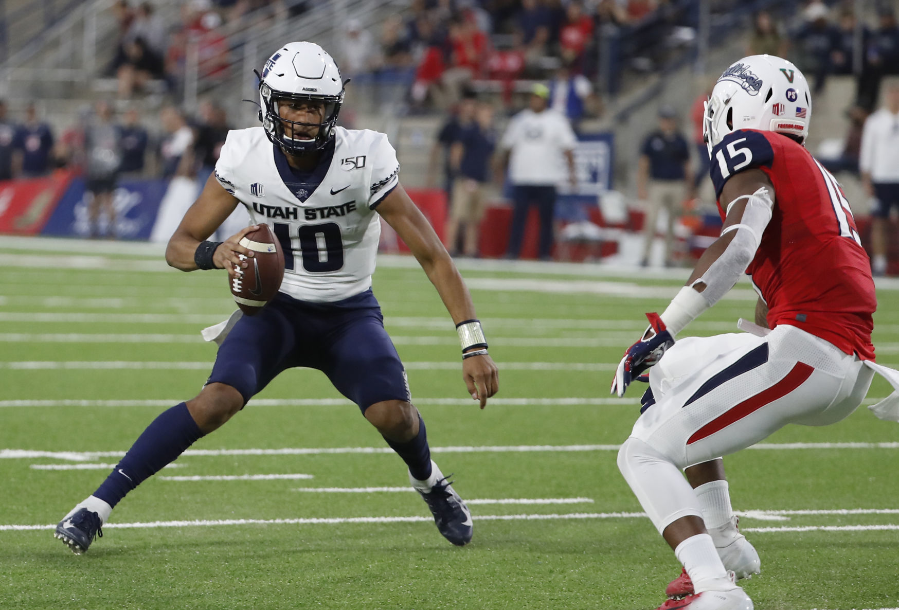 Utah State quarterback Jordan Love